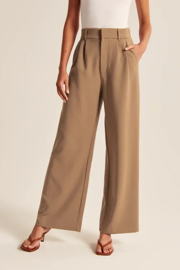 Wide Leg Tailored Pants